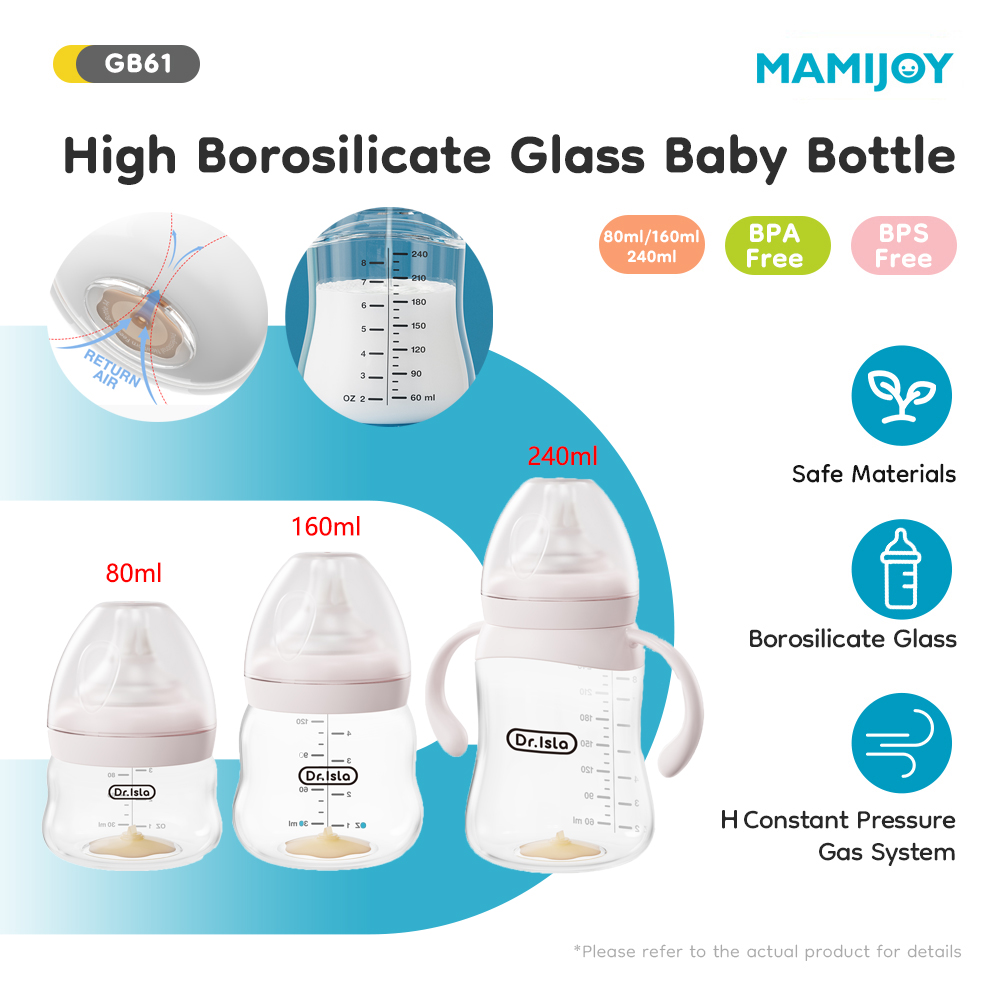 Baby Food Glass Containers - Glazen babyfles 80/160/240ml Hoog borosilicaatglas Anti-opgeblazen