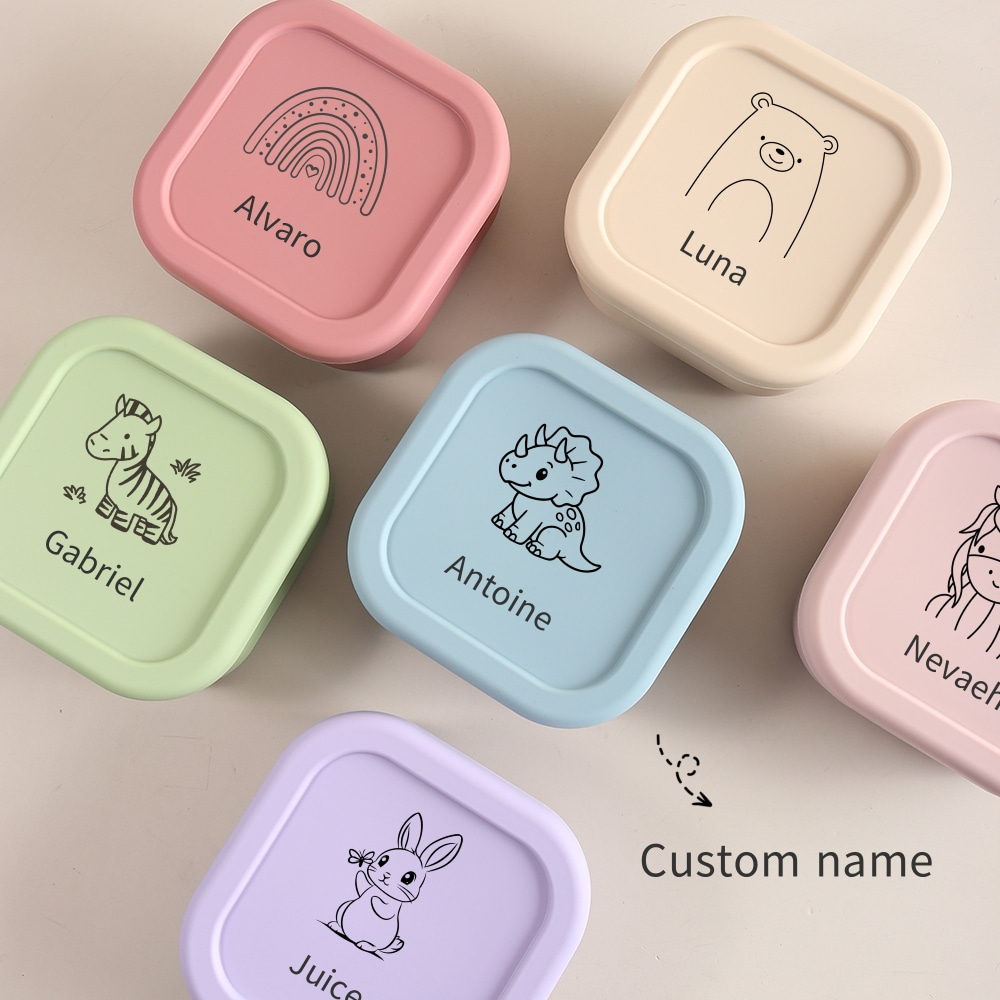 Baby Food Glass Containers - Op maat gemaakte naam of patroon