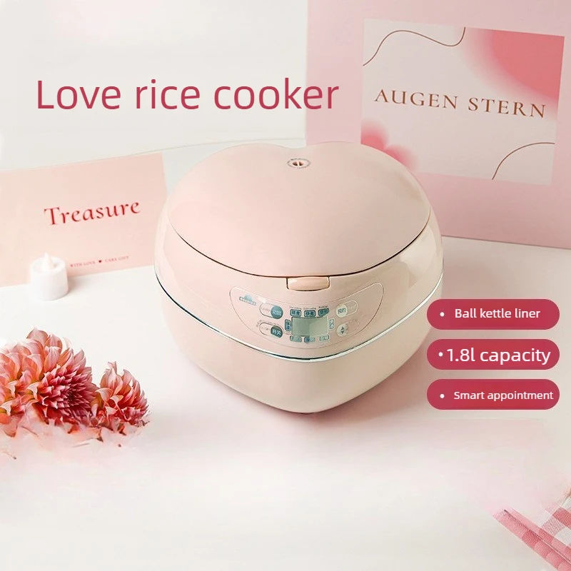 Baby Food Stew - Roze 1,8L 300W Hartvormige Rijstkoker 9