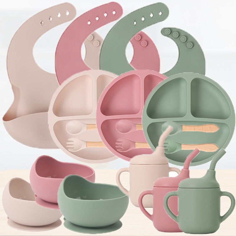 Baby Food Quantity - Kinderen Siliconen Servies Set Baby Aanvullende