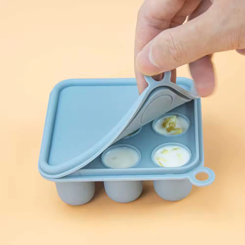 Baby Food Glass Containers - Siliconen Babyvoeding Vriezer Lade Met Deksel