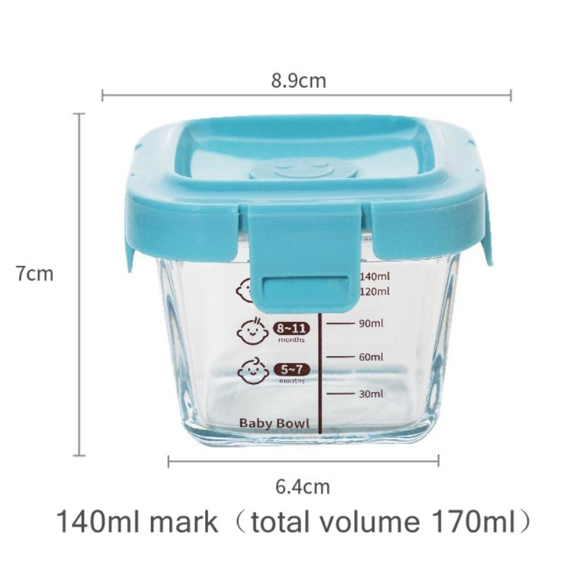 Baby Food Glass Containers - En hittebestendige opbergdoos Spock 3-in-1 draagbare