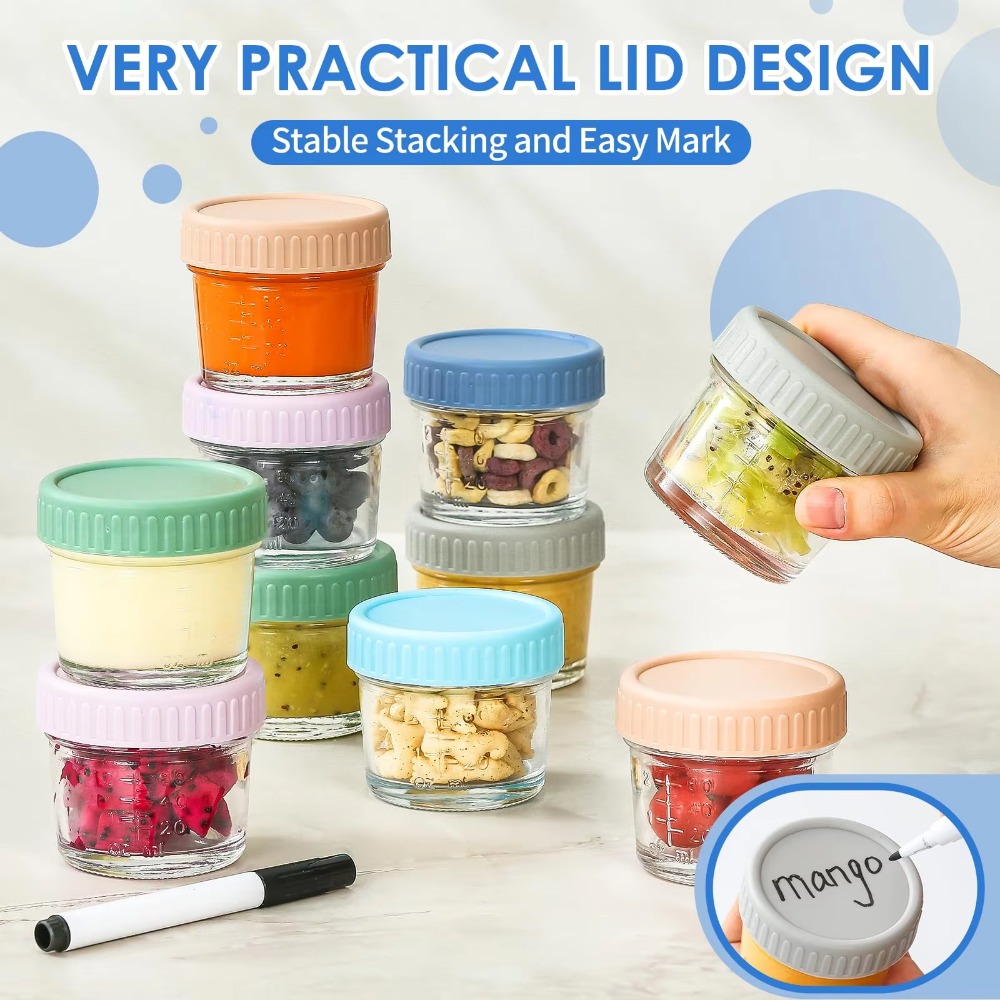 6 stks Mason Jar Glazen Babyvo - Baby Food Glass Containers recensie en prijs