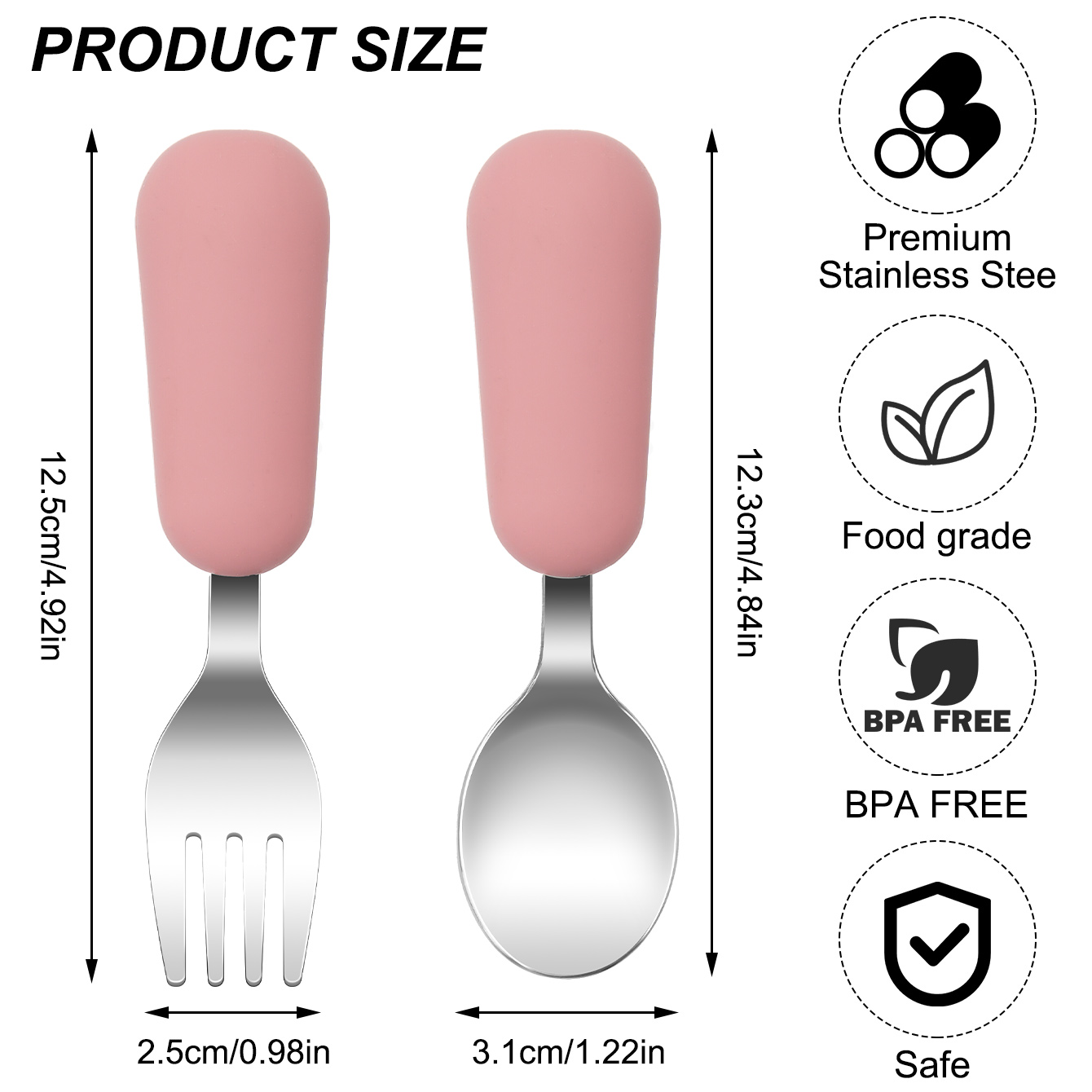 Kleur Kids 2 Stuks Roestvrij S - Baby Food Lunch recensie en prijs