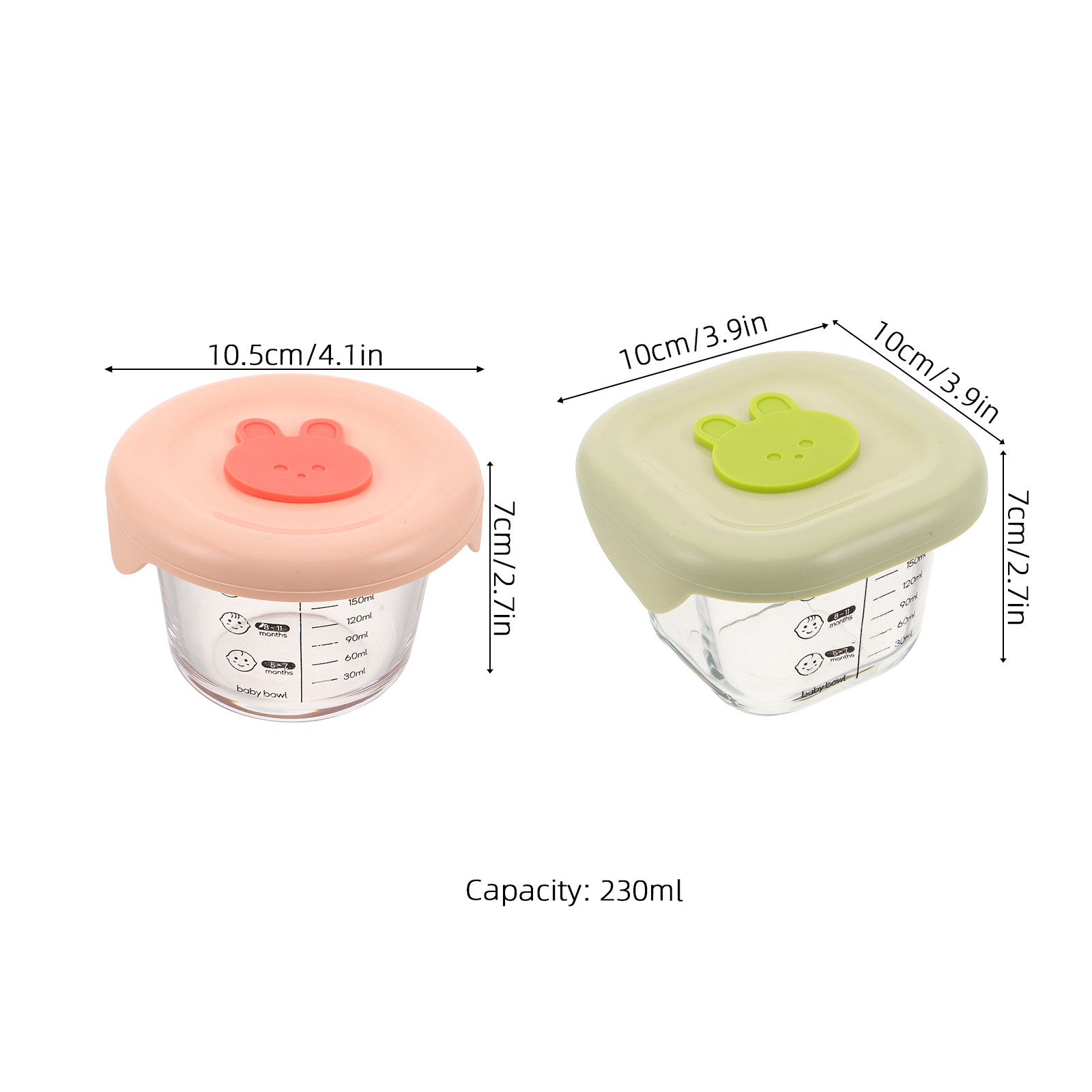 2 Stuks Babyvoeding Bewaarcont - Baby Food Glass Containers recensie en prijs