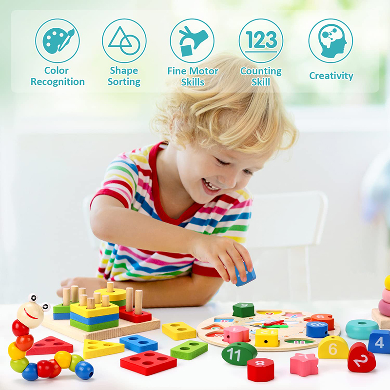 5-6 Stks/set Montessori Houten - Baby Food Quantity recensie en prijs