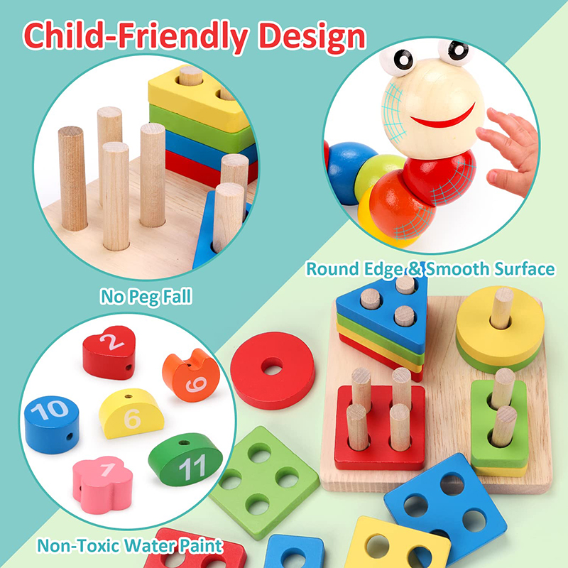 5-6 Stks/set Montessori Houten - Baby Food Quantity recensie en prijs